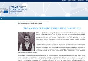 Termania: Interview with Michael Beijer in ‘Why is terminology your passion? A collection of interviews with prominent terminologists’